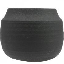 Artikel Keramik Blumentopf Schwarz Ø23cm H19,5cm