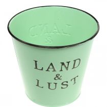 Artikel Pflanzkübel Mint Deko Übertopf Metall Blumentopf klein Ø14×H13cm