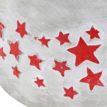 Artikel Pflanzschale für den Advent, Übertopf mit Sternen, Betondeko Ø20cm H11cm