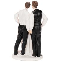 Artikel Tortenfigur Männerpaar aus Polyresin, 16,5cm, Hochzeitsmotiv