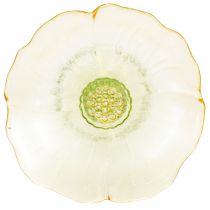 Artikel Glas-Dekoteller mit Fuss Gelb-Blume für Festliche Dekoration Ø15cm