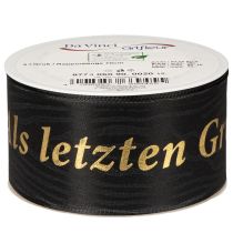 Artikel Gedenkschleife mit Schriftzug Als letzten Gruß für Trauerfloristik 20m