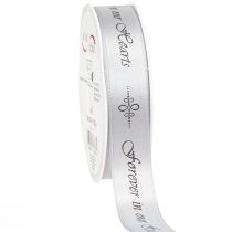 Artikel Trauerband Silber Schwarz Spruch Forever in … 25mm 25m