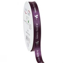 Artikel Trauerband in Lila Silber In Loving Memory 15mm 25m