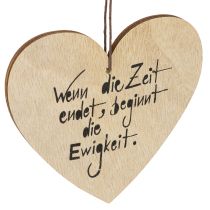 Artikel Holzherz mit Gravur Spruch Natur 11,5×10,5cm 8er-Set