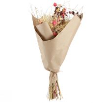 Artikel Trockenblumenstrauss Flockenblume und Erdbeerdistel, 150 g, Rot und Naturtöne, für Innenbereich