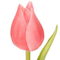 Artikel Künstliche Tulpen aus Polyester, 21 cm, rosa, 6er-Set für Dekorationen