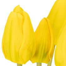 Artikel Tulpen Kunstblumen Gelb 40 cm, 7 Stück, aus Polyester für Frühlingsdekoration