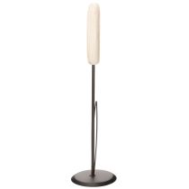 Artikel Dekorative Holztulpe mit Metallstandfuss, 47,5 cm, Natur und Schwarz