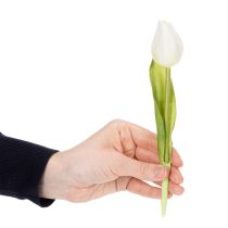Artikel Künstliche Tulpen aus Polyester 21 cm Weiss 6er-Set