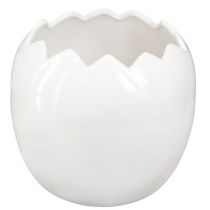 Artikel Übertopf Osterei Großes Ei Keramik Pflanztopf Weiß 20×18cm