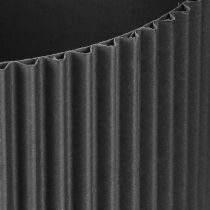 Artikel Übertopf aus Papier Schwarz Ø19cm H14cm 3er-Set – Innenbereich und Dekoration