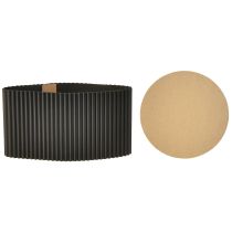 Artikel Übertopf aus Papier Schwarz Ø19cm H14cm 3er-Set – Innenbereich und Dekoration