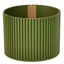 Artikel Übertopf Papier Dunkelgrün Blumentopf Ø19cm H14cm 3 St