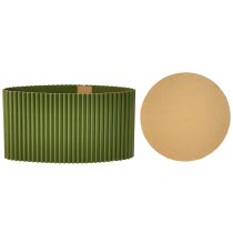 Artikel Übertopf aus Papier Dunkelgrün Ø19cm H14cm für Pflanzenarrangements 3er-Set