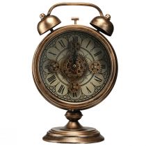 Artikel Uhr aus Metall mit römischen Zahlen Ø22cm Bronze Vintage-Stil für Innenbereich