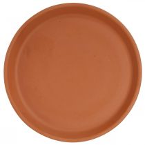 Artikel Blumen-Untersetzer aus Keramik, Terrakotta, Ø15,5 cm