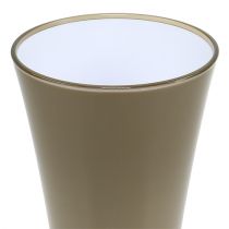Artikel Vase „Fizzy“ Ø16cm H27cm Platingrau, 1St