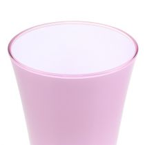Artikel Vase aus Kunststoff, Ø20 cm, Höhe 35 cm, Lila/Weiss