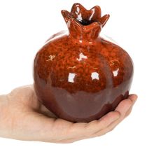 Artikel Keramik Granatapfel Dekoration Rot Glänzend 14cm