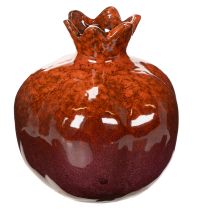 Artikel Keramik Granatapfel Dekoration Rot Glänzend 14cm