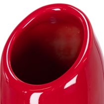 Artikel Deko-Vase Lippenstift-Design aus Keramik Rot und Gold 38 cm
