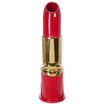 Artikel Deko-Vase Lippenstift-Design aus Keramik Rot und Gold 38 cm