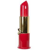 Artikel Deko-Vase Lippenstift-Design aus Keramik Rot und Gold 38 cm