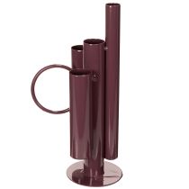 Artikel Metallvase Schlank Modern 31cm Bordeauxrot für Tischdeko