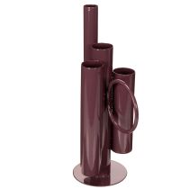 Artikel Metallvase Schlank Modern 31cm Bordeauxrot für Tischdeko