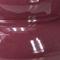 Artikel Vase aus Metall, bordeauxrot, glänzend, 29 cm hoch, für Raum- und Tischdekoration