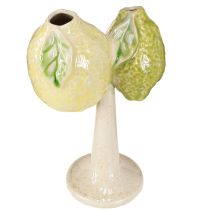 Artikel Keramik-Deko Zitronen Vase Mediterrane Tischdeko H22cm