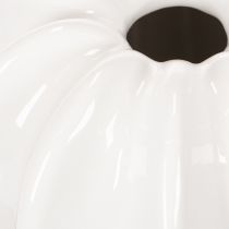 Artikel Kürbis-Keramikvase Weiss 15cm für Wohn- und Herbstdekoration
