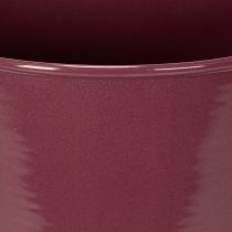 Artikel Blumentopf Metall Pokalform 23 cm Bordeauxrot für Innenräume