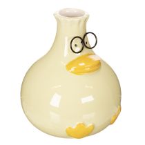 Artikel Keramik-Vase Entenfigur 15cm gelb – Set aus 2 Stück für moderne Innenräume