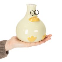 Artikel Keramik-Vase Entenfigur 15cm gelb – Set aus 2 Stück für moderne Innenräume