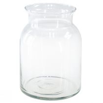 Deko Glas Vase Windlicht Glas Klar Ø18,5cm H25,5cm