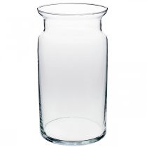 Vase aus Glas, Dekovase, Kerzenglas Ø15,5cm H28cm