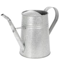 Artikel Verzinkte Gieskanne aus Metall, 1,7L, Höhe 23cm, Grau für Blumendekoration und Pflanzgefäss