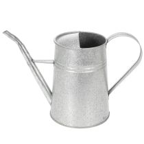 Artikel Verzinkte Gieskanne aus Metall, 1,7L, Höhe 23cm, Grau für Blumendekoration und Pflanzgefäss