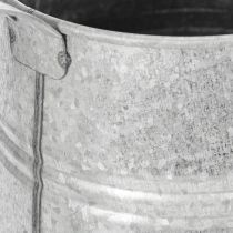 Artikel Verzinkte Gieskanne aus Metall, 1,7L, Höhe 23cm, Grau für Blumendekoration und Pflanzgefäss