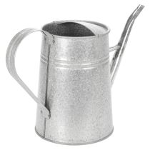Artikel Verzinkte Gieskanne aus Metall, 1,7L, Höhe 23cm, Grau für Blumendekoration und Pflanzgefäss