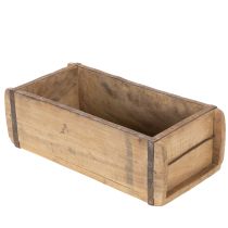 Artikel Holzkiste Ziegelform Braun 30cm Pflanzkasten Vintage-Look