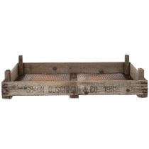 Artikel Vintage-Holzkiste mit Maschendraht 75×50×14cm für Dekoration und Aufbewahrung