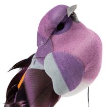 Artikel Künstliche Deko-Vögel mit Draht, Schaumstoff, Farbenvielfalt, 8 cm, 12 Stück, für kreative Dekorationen