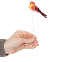 Artikel Künstliche Deko-Vögel mit Draht, Schaumstoff, Farbenvielfalt, 8 cm, 12 Stück, für kreative Dekorationen