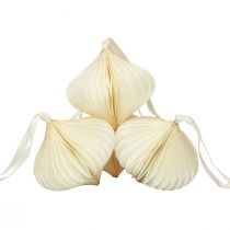 Artikel Wabenbälle Wabenkugeln Zwiebel Weiß Gold Ø8cm 4 St