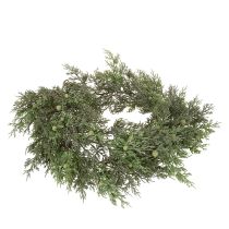 Artikel Künstliche Wacholdergirlande aus Kunststoff, Grün, 185 cm, Weihnachtliche Dekoration für Innen