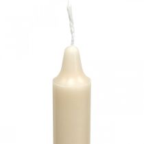 Artikel Stabkerzen aus Naturwachs Creme Sahara 250 x 23 mm 4er-Set