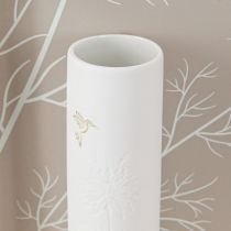 Artikel Holz-Wandbild mit Keramikvasen Beige-Weiss 35cm Landhausstil